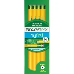 Ticonderoga My First Beginners' Elementary Pencils, HB Lead, Pack of 12