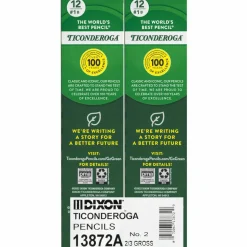 Ticonderoga Woodcase Pencils, #2 Lead, Soft, Pack of 96