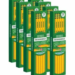 Ticonderoga Woodcase Pencils, #2 Lead, Soft, Pack of 96