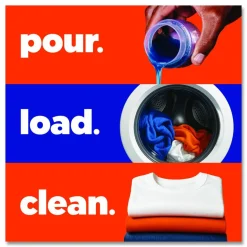 Tide HE Laundry Detergent, Original Scent, Liquid, 64 Loads, 80 oz Bottle, 4/Carton