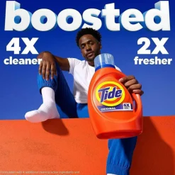 Tide Liquid Tide Laundry Detergent, Original Scent, 32 Loads, 40 oz Bottle, 6/Carton