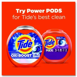 Tide PODS Laundry Detergent, HE Compatible, Spring Meadow, 57 oz Tub, 76 Pacs/Tub, 4 Tubs/Carton