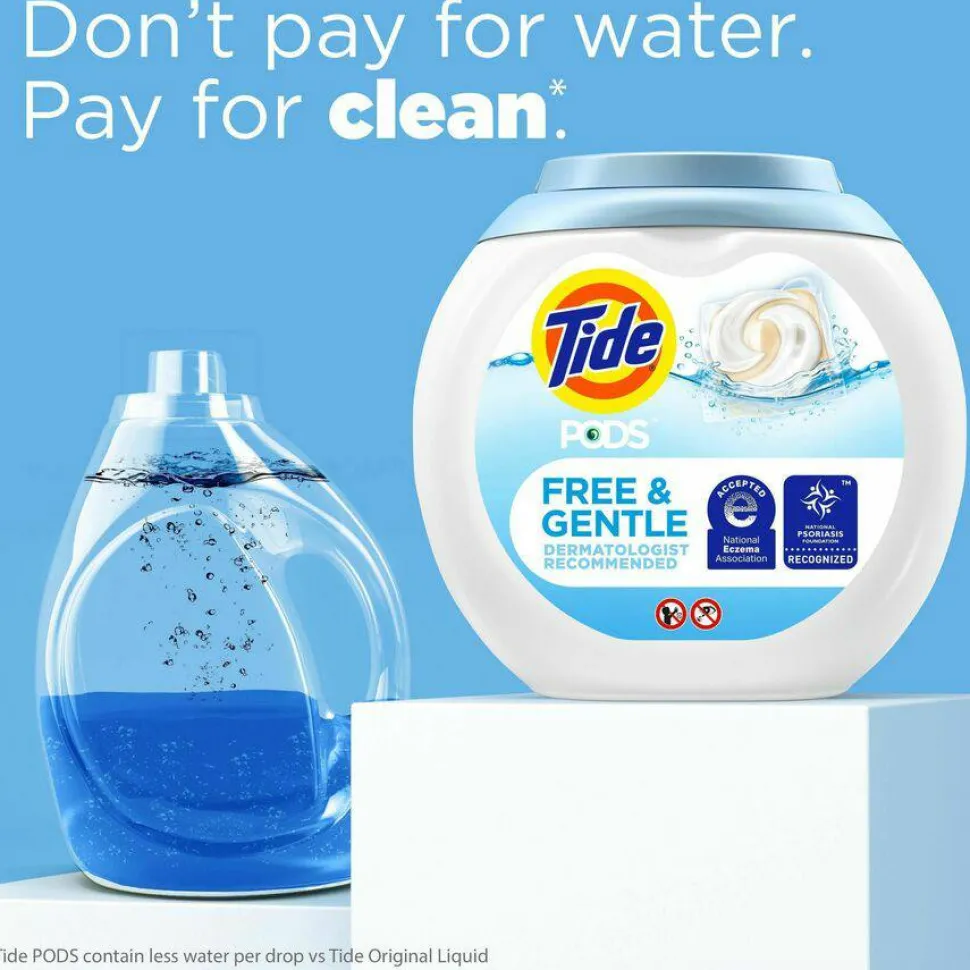 Tide Pods, Unscented, 81 Pods/Tub