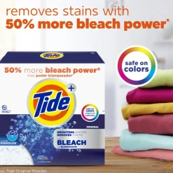 Tide Powder Laundry Detergent With Bleach, Original, 129 Oz, Case Of 2 Containers