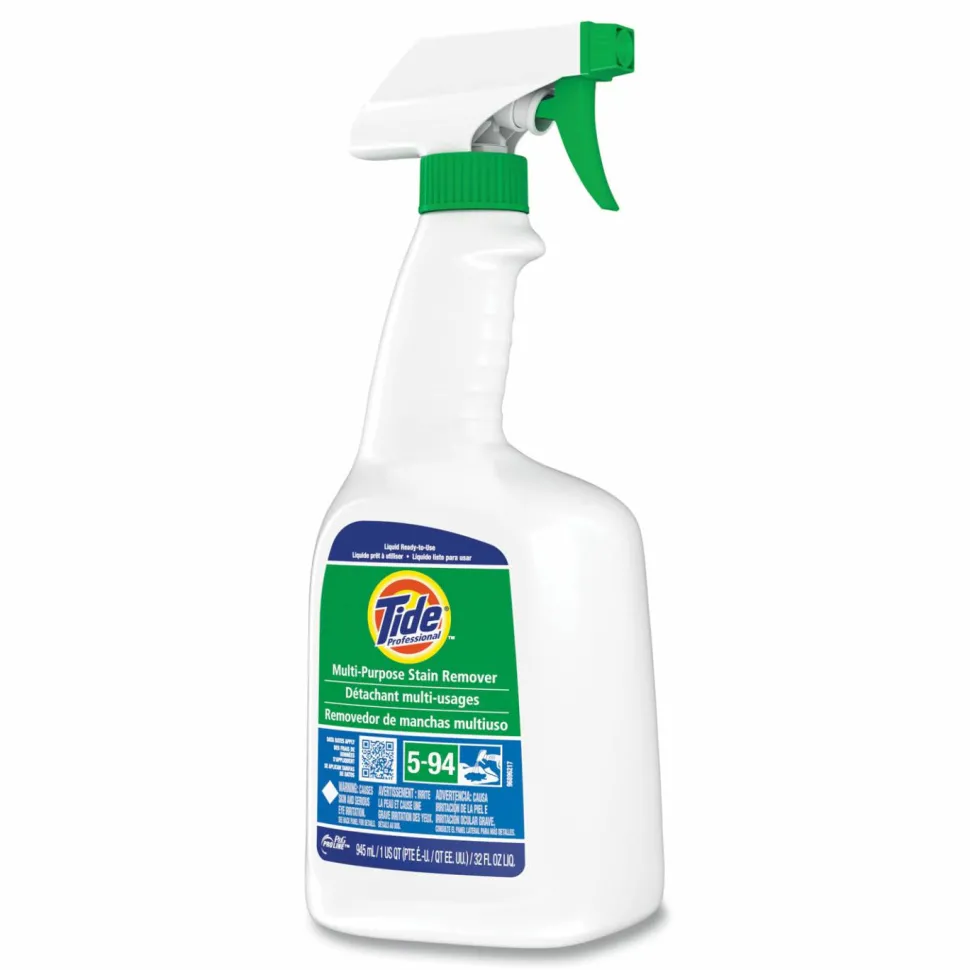 Tide PRO Multi Purpose Stain Remover, 32 oz Spray Bottle, 9/Carton