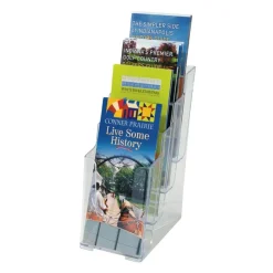 4-Tier Literature Holder, 10"H x 4-13/16"W x 6-1/8"D