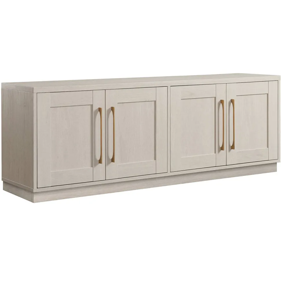 Tillman Rectangular TV Stand for TV's up to 75" in Alder White
