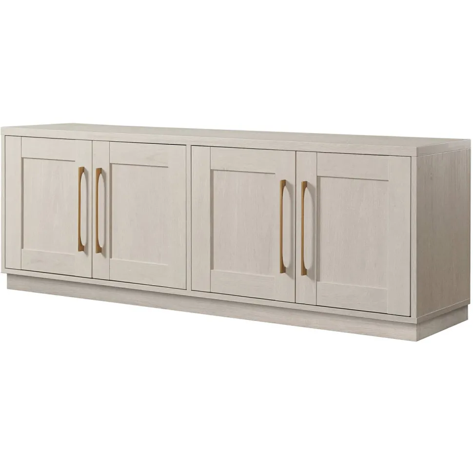Tillman Rectangular TV Stand for TV's up to 75" in Alder White