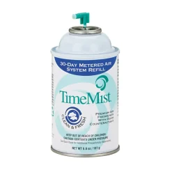 TimeMist Premium Metered Air Freshener Refill, Clean N Fresh, 7.1 oz Aerosol Spray, 12/Carton