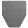 TOLCO Komodo Urinal Mat, Shield-Shaped, Gray Smooth Surface, 18" x 20", 6/Carton