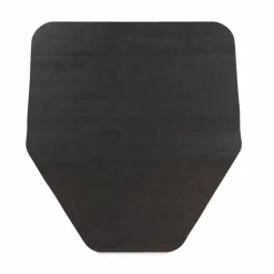 TOLCO Komodo Urinal Mat, Shield-Shaped, Gray Smooth Surface, 18" x 20", 6/Carton