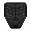 TOLCO Urinal Mat, Shield-Shaped, Black Non-Slip Perforated Surface, 20.75" x 18.5", 6/Carton