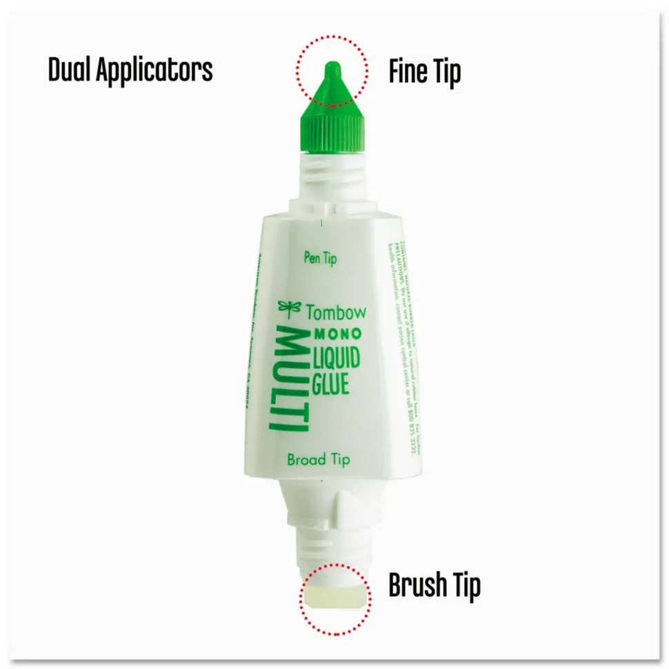 Tombow MONO Multi Liquid Glue, 0.88 oz, Dries Clear