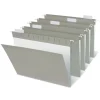 2-Tone Hanging File Folders, 1/5 Cut, 8 1/2" x 11", Letter Size, Gray, Box Of 25 Folders
