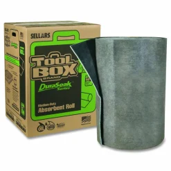 TOOLBOX DuraSoak Universal Sorbents Medium Duty Roll Pad, 40 gal, 28.5" x 125 ft