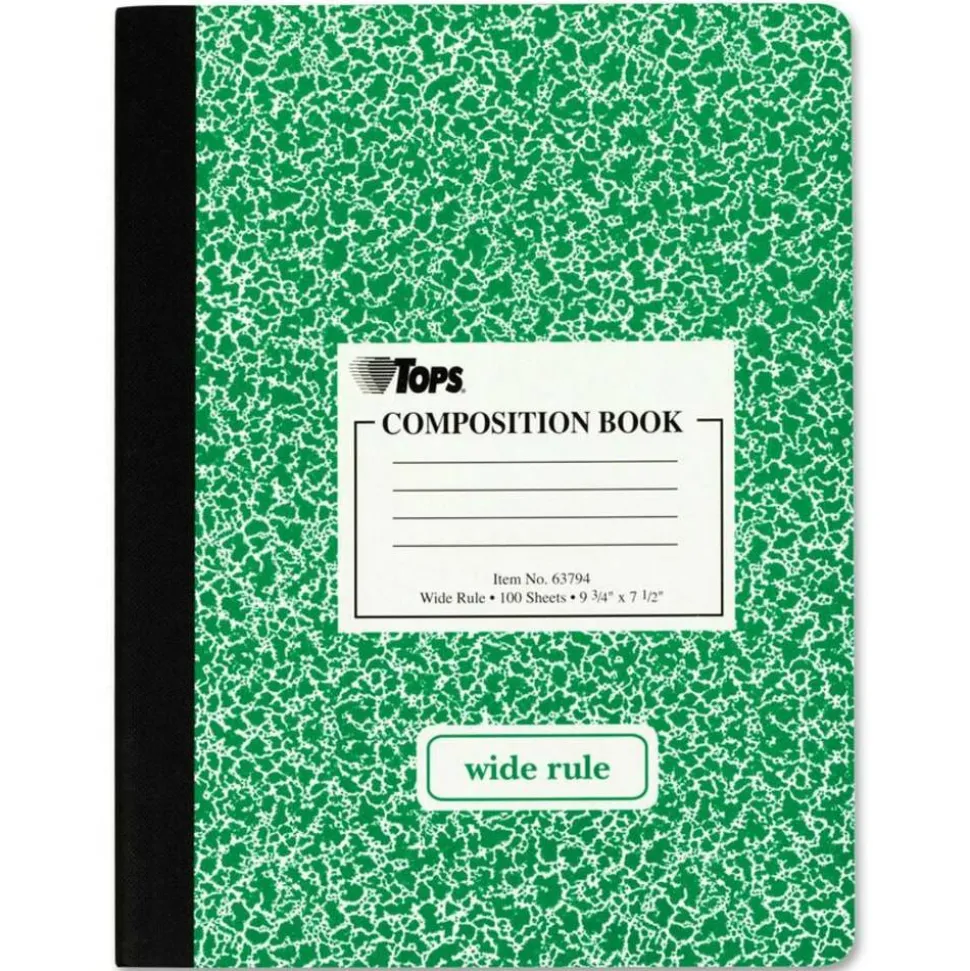 Tops Composition Book, 7-1/2" x 9-3/4", 100 Sheets