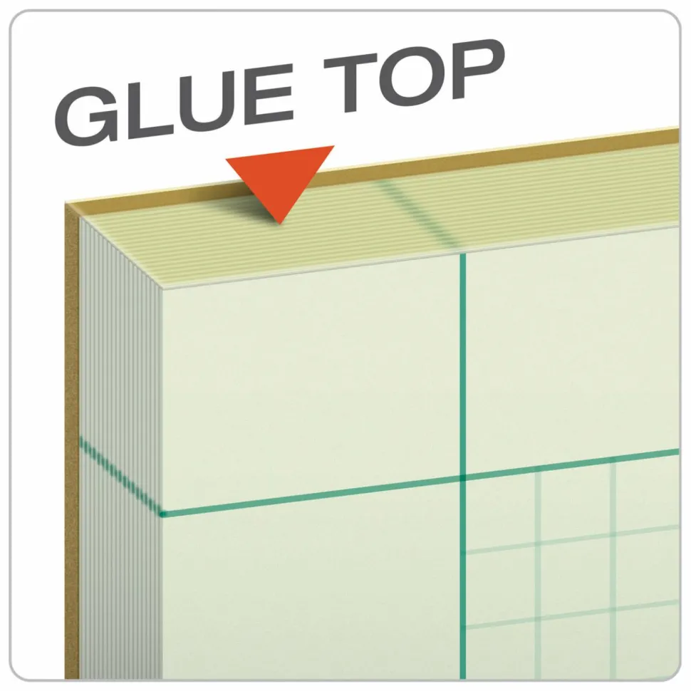 TOPS Engineer's Computation Pads, 8 1/2" x 11", Green, 100 Sheets