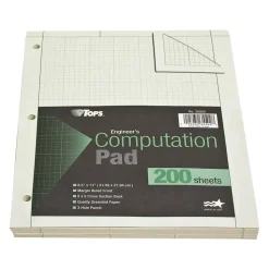 TOPS Engineer's Computation Pad, 8 1/2
