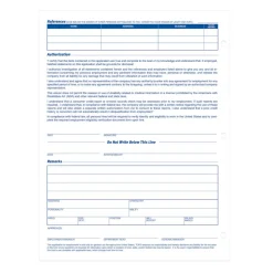 TOPS - Application for employment form - 50 sheets - Letter A Size (8.5 in x 11 in)