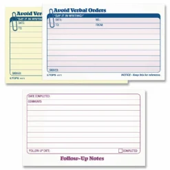 TOPS Avoid Verbal Orders Book - 50 Sheet(s) - 2 PartCarbonless Copy - 4.25" x 7" Form Size - White - 1 Each
