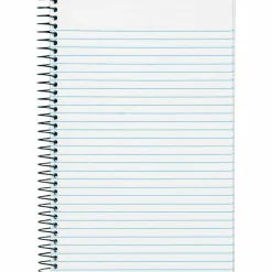 TOPS Classified Colors Business Notebook, 5 1/2" x 8 1/2", 1 Subject, Narrow Ruled, 100 Sheets, Ruby Red Cover
