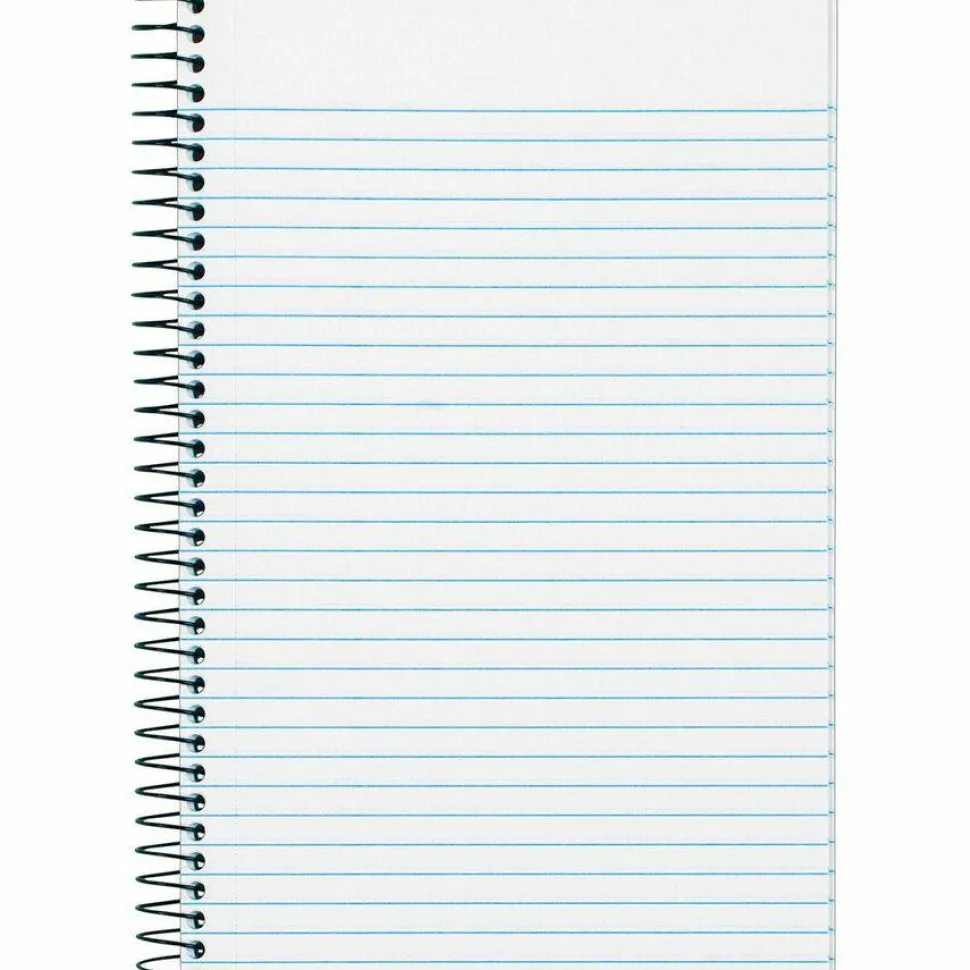 TOPS Classified Colors Business Notebook, 5 1/2" x 8 1/2", 1 Subject, Narrow Ruled, 100 Sheets, Ruby Red Cover