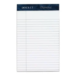 TOPS Docket Diamond Jr. 100% Recycled Writing Pads, 5