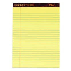 TOPS Docket Gold Premium Writing Pads, 8 1/2