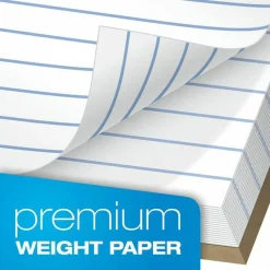 TOPS Docket Gold Premium Writing Pads, 8 1/2" x 11 3/4", Legal Ruled, 50 Sheets, White, Pack Of 12 Pads