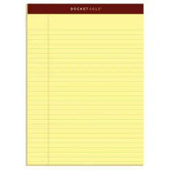 TOPS Docket Gold Premium Writing Pads, 8 1/2