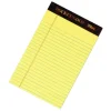 TOPS Docket Gold Premium Writing Pads, 5" x 8", Jr. Legal Rule, Canary, 50 Sheets Per Pad, Pack Of 6 Pads