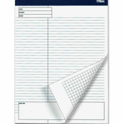 TOPS Docket Gold Premium Writing Pads, 8 1/2" x 11 3/4", Wide Ruled, 40 Sheets, White, Pack Of 4 Pads
