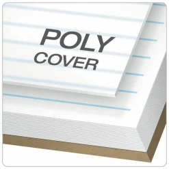 TOPS Docket Gold Steno Pads, Frosted White Cover, Gregg Rule, (100) White 6 x 9 Heavyweight 20 lb Bond Sheets