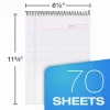 TOPS Docket Gold Wirebound Writing Pad, 8 1/2" x 11 3/4", Legal Ruled, 70 Sheets, White