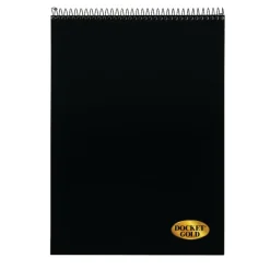 TOPS Docket Gold Wirebound Writing Pad, 8 1/2