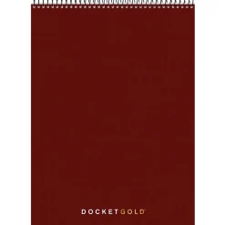 TOPS Docket Gold Wirebound Writing Pad, 8 1/2