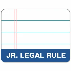 TOPS Docket Ruled Perforated Pads, Narrow Rule, (50) White 5 x 8 Sheets, 6/Pack
