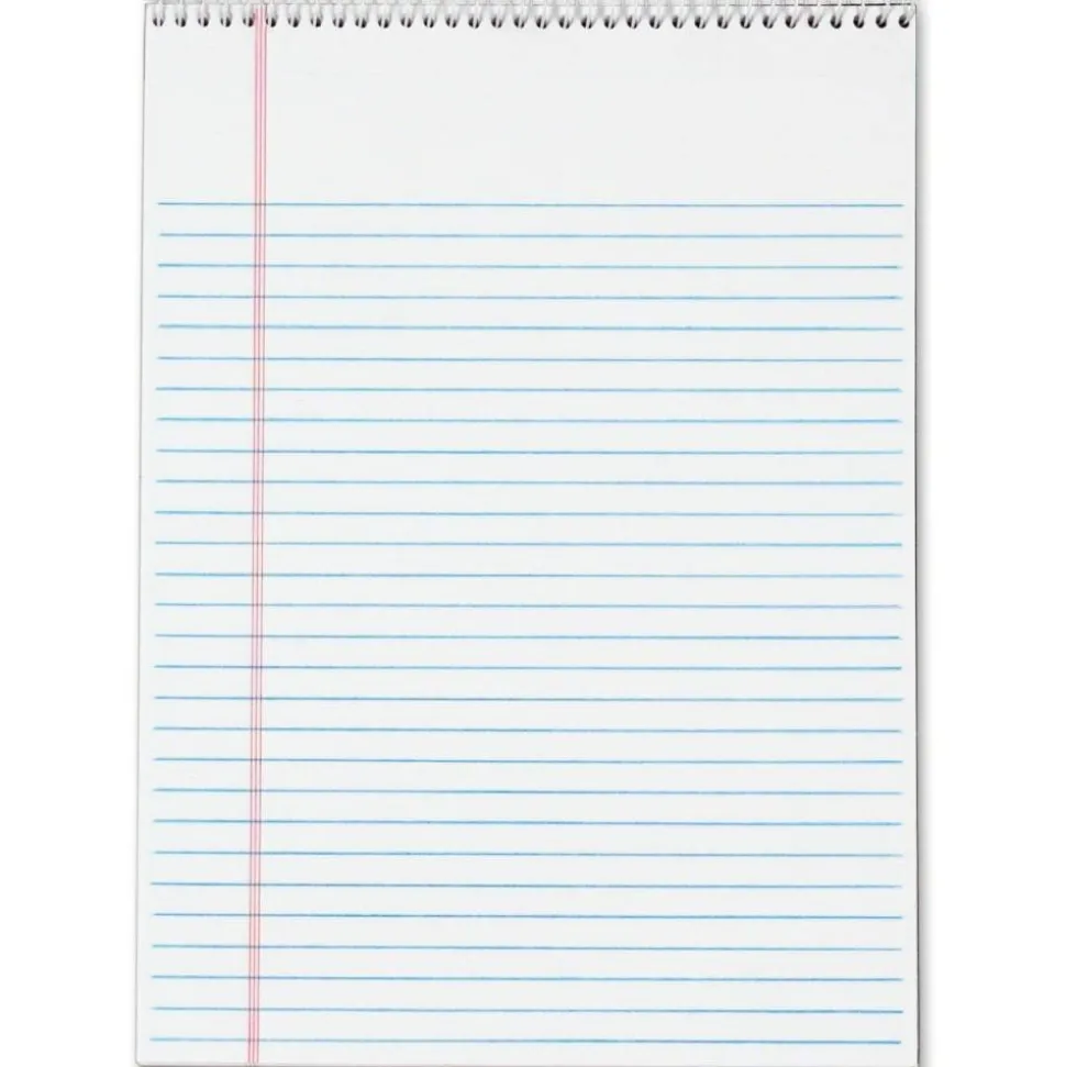 TOPS Docket Wirebound Legal Writing Pads - Letter - 70 Sheets - Wire Bound - 0.34" Ruled - 16 lb Basis Weight - 63633