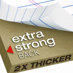 TOPS Double Docket Rigid Back Legal Pads - 100 Sheets - Stapled/Glued - Ruled - 16 lb Basis Weight - 8 1/2"x11 3/4" - 63384