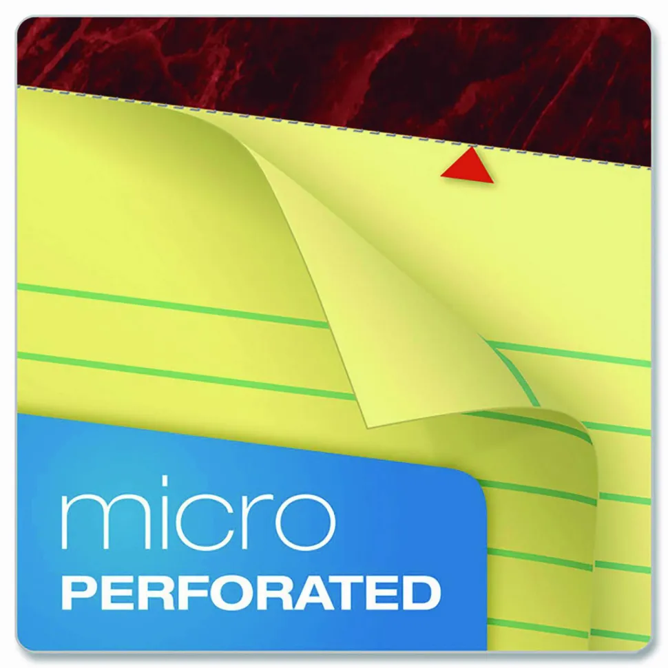 TOPS Gold Fibre Premium Rule Writing Pads - Letter - 50 Sheets - Watermark - Stapled/Glued - 0.34" Ruled - 20032