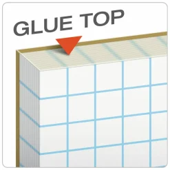 TOPS Graph Pad - 50 Sheets - Both Side Ruling Surface - 20 lb Basis Weight - Letter - 8 1/2" x 11" Sheet Size - White Paper - 1 Pad