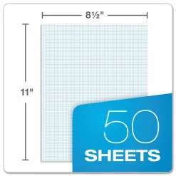 TOPS Graph Pad - 50 Sheets - Both Side Ruling Surface - 20 lb Basis Weight - Letter - 8 1/2" x 11" Sheet Size - White Paper - 1 Pad