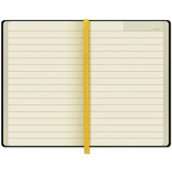 TOPS Idea Collective Journal with Elastic Closure, 1-Subject, Wide/Legal Rule, Black Hardcover, (96) 5.5 x 3.5 Sheets