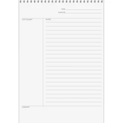 TOPS Idea Collective Steno Book, 6" x 9", 80 Sheets, White