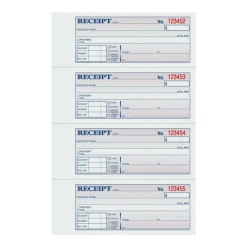 TOPS Manifold Receipt Book, 3-Part, 7 5/8" x 11", White/Canary/Pink