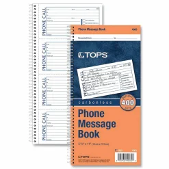 TOPS Phone Message Book, 2-Part, 11