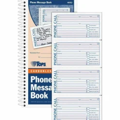 TOPS Phone Message Book, 2-Part, 11
