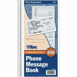 TOPS Phone Message Book, 2-Part, 11