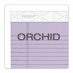 TOPS Prism + Colored Writing Pads, Narrow Rule, (50) Pastel Orchid 5 x 8 Sheets, 12/Pack