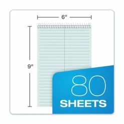 TOPS Prism+ Color Steno Books, 6" x 9", Gregg Ruled, 80 Sheets, Blue, Pack Of 4